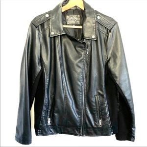 Faux Leather Jacket XL